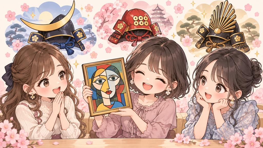 なでしこ彼女の好きな戦国武将、聞いてみたら意外な答えも…? 2 好きな戦国武将を答えるなでしこ彼女のキャスト